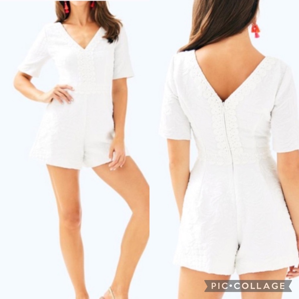 Lilly Pulitzer zina stretch romper size 14